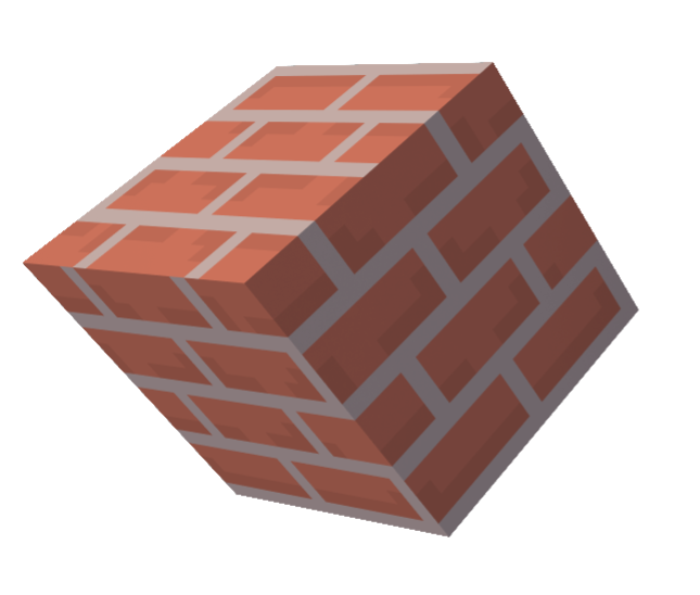 Minecraft brick block