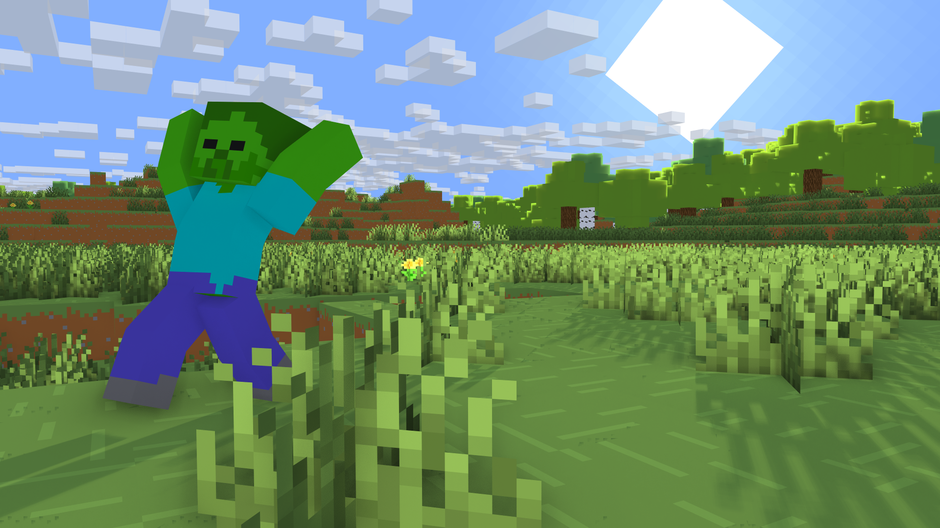 Minecraft landscape